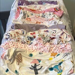 Bulk bassinet sheets. 11 sheets total.